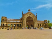 a very large building with a massive entrance