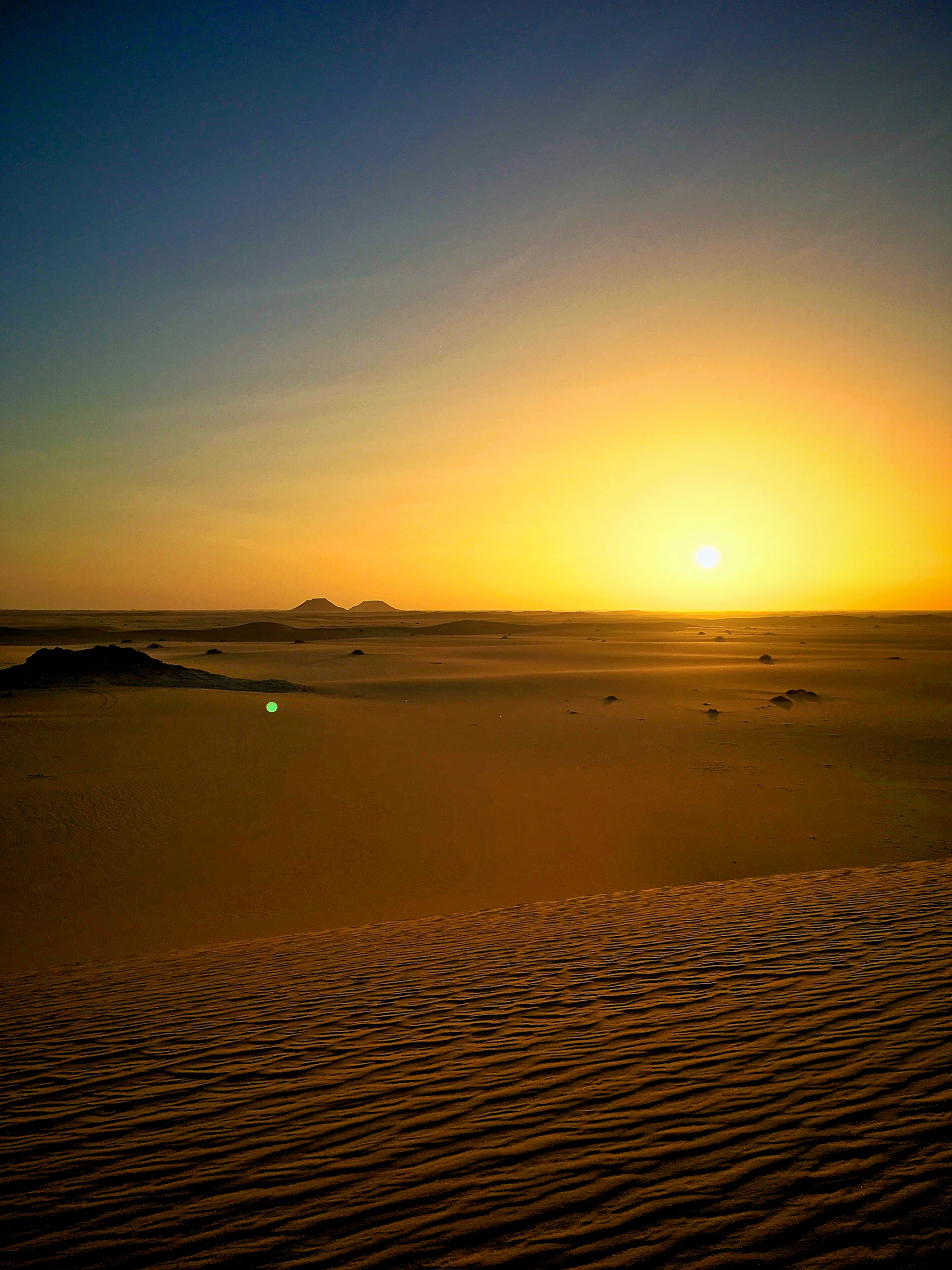 Sunset over the Libyan desert