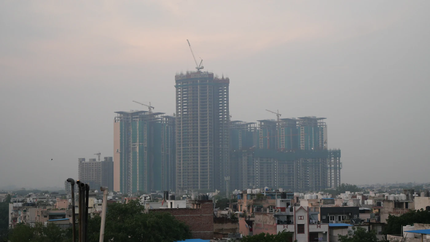 High-rise residential towers under construction in Bengaluru, representing new township launches