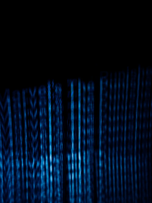 A sleek dark navy and electric blue digital network graphic symbolizing secure cybersecurity connections.
