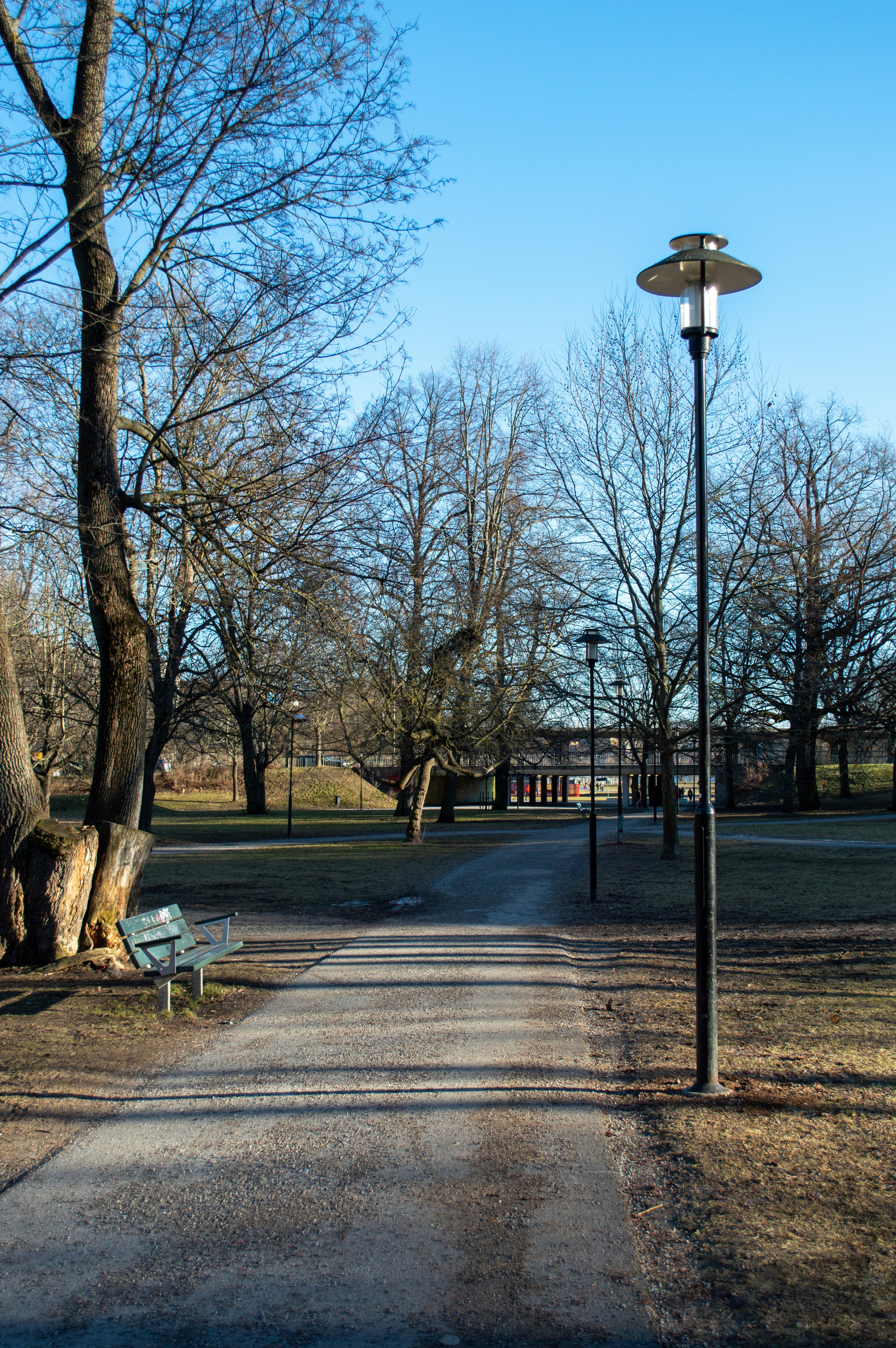 Malmö public park with modern design elements