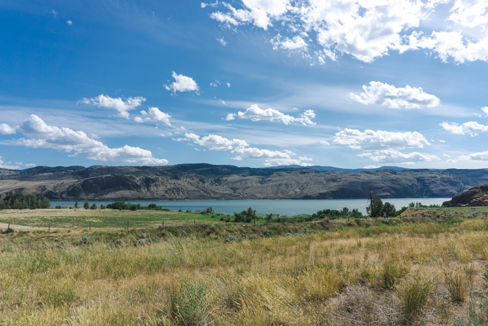 a large body of water surrounded by mountains