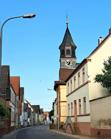 A peaceful street in a Czech town, showcasing safety and calm atmosphere.