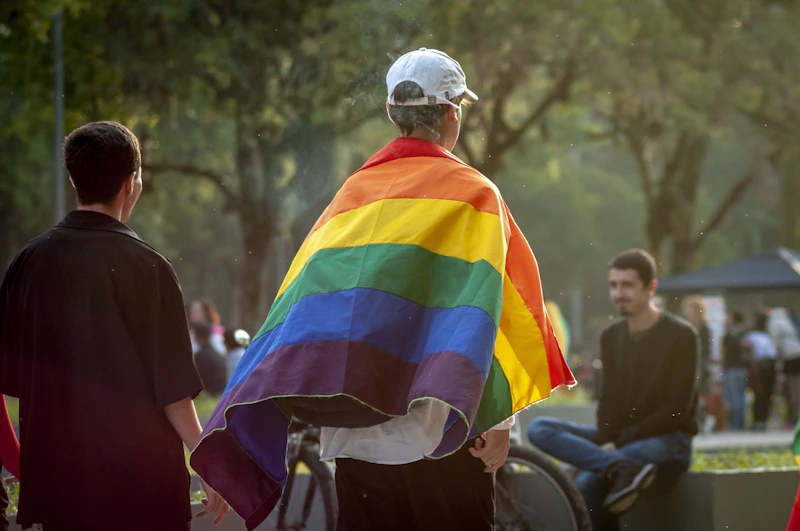 LGBTQ community gathering together