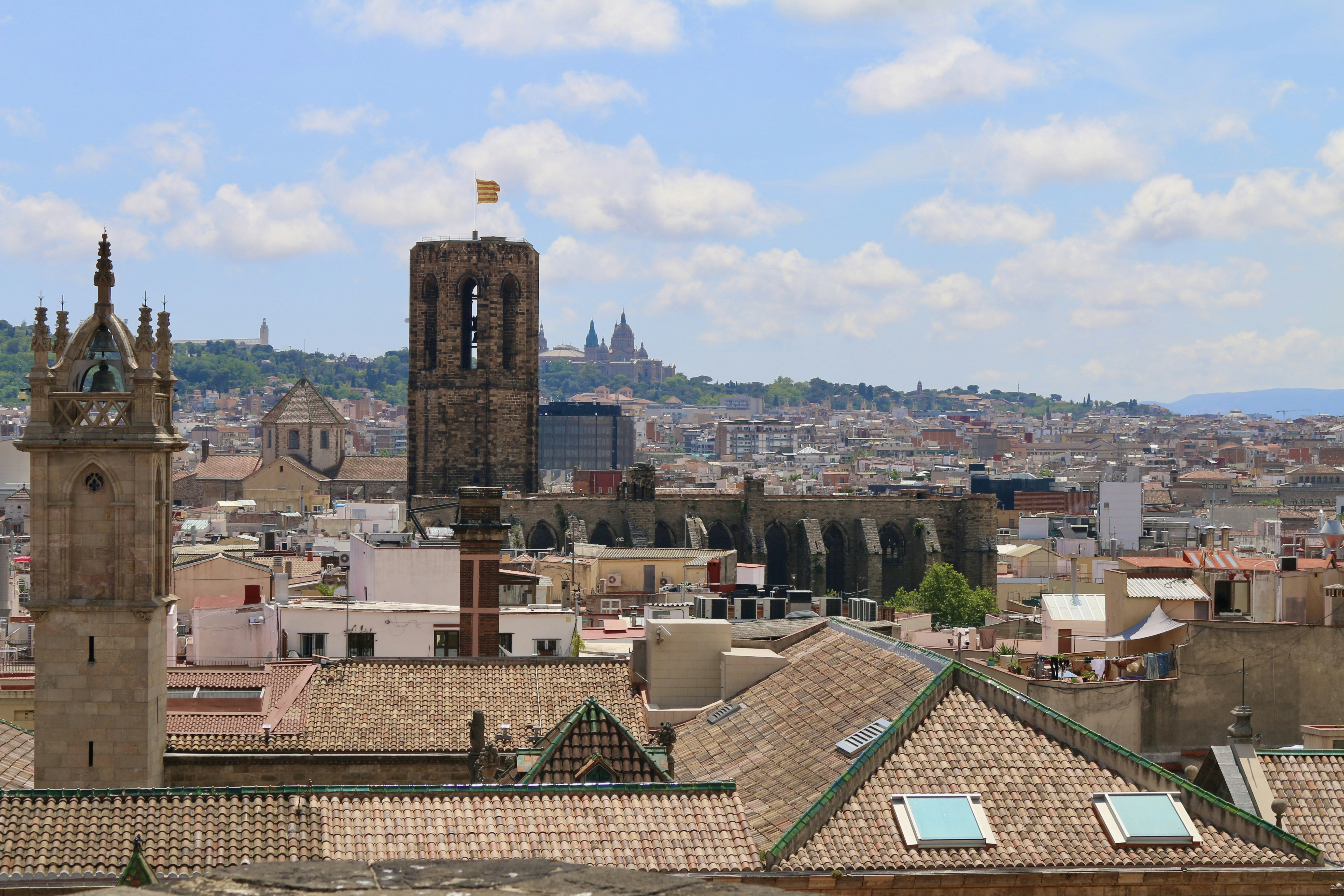 Barcelona cityscape in Spain