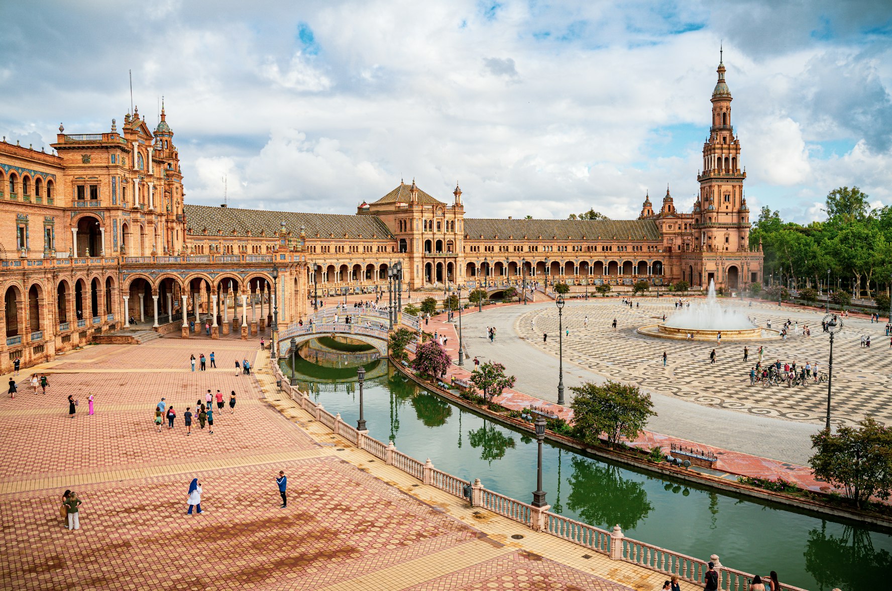 Vista su Plaza Plaza de España a Siviglia