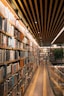 a library filled with lots of books on shelves