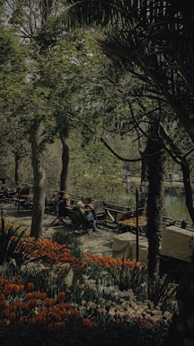 A serene garden setting perfect for events.