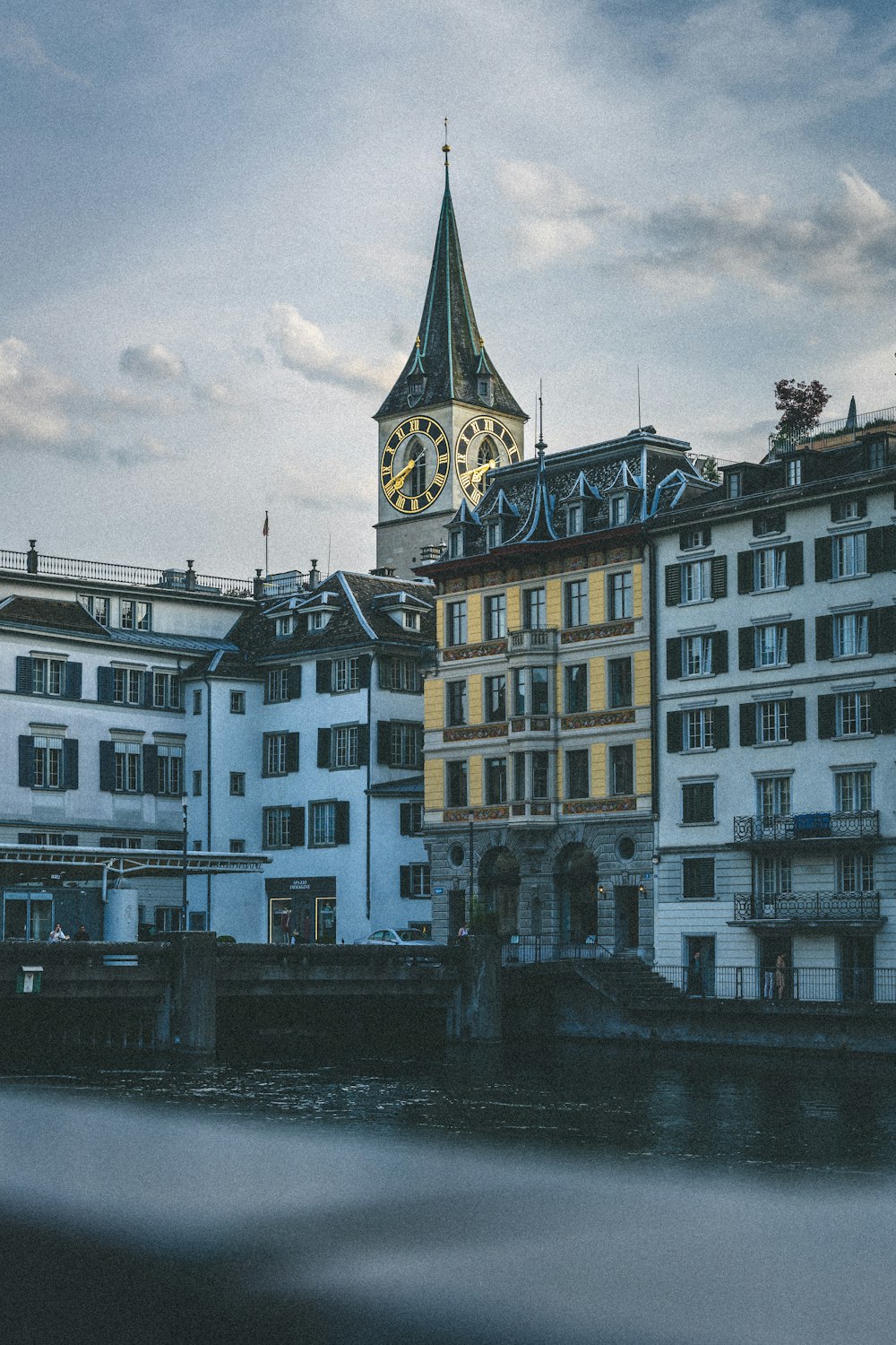 a large building with a clock tower on top of it