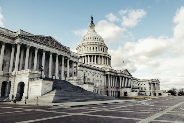 The capitol building in washington d c is shown