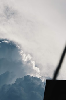 A dramatic depiction of the sky with clouds symbolizing divine greatness.