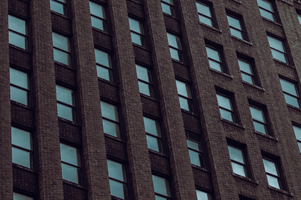 a very tall building with lots of windows