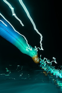 Abstract neon shapes and lines with tremor and scan-line animations