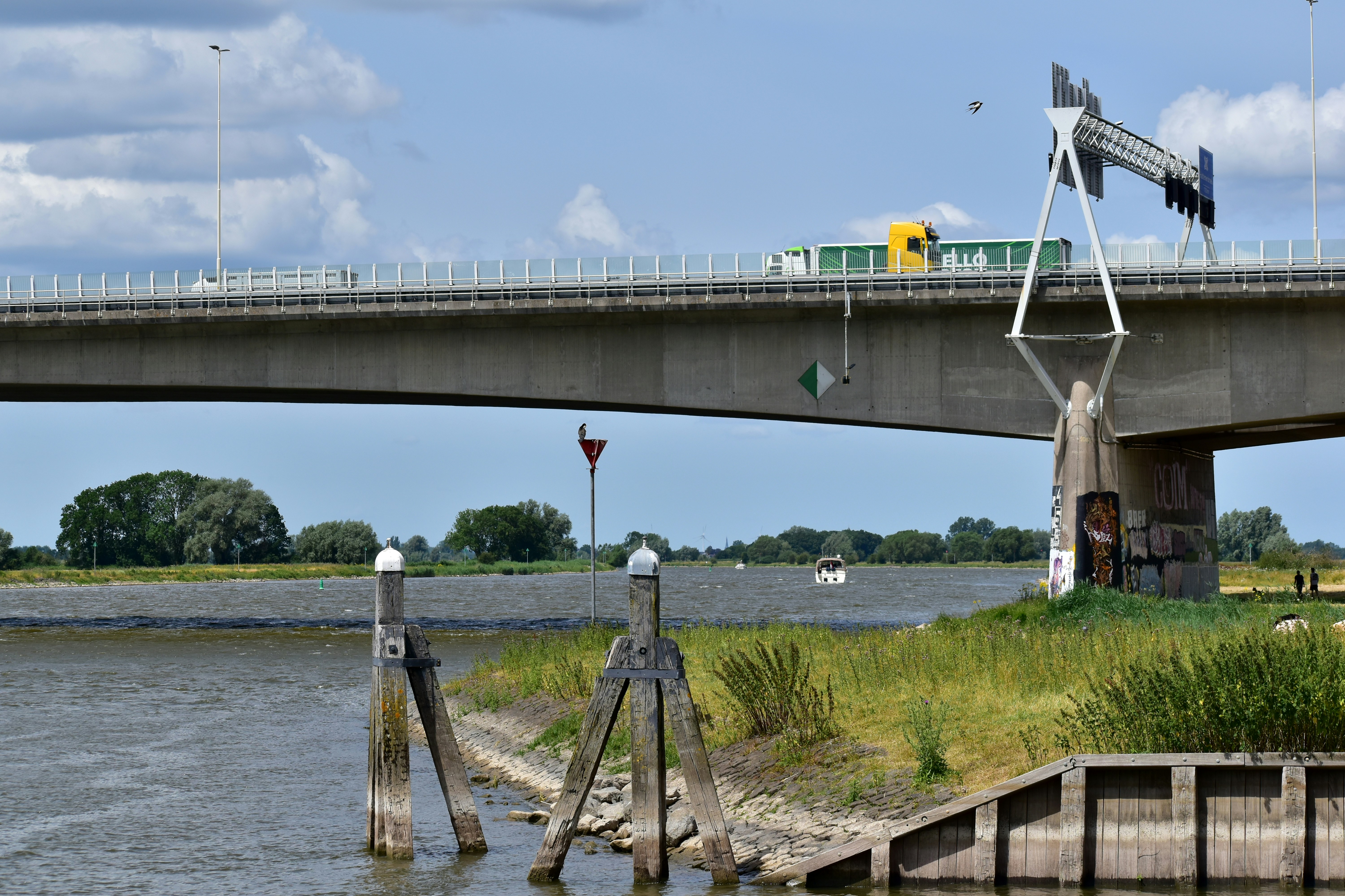 a bridge over a body of water