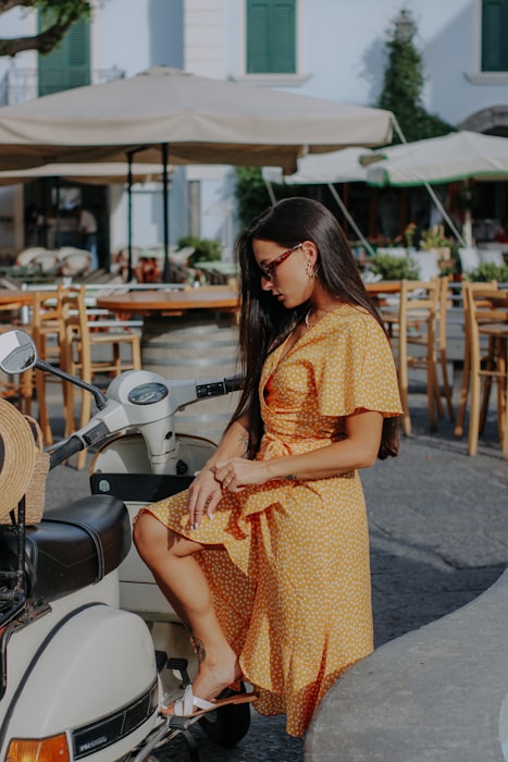 Robe en crêpe de soie