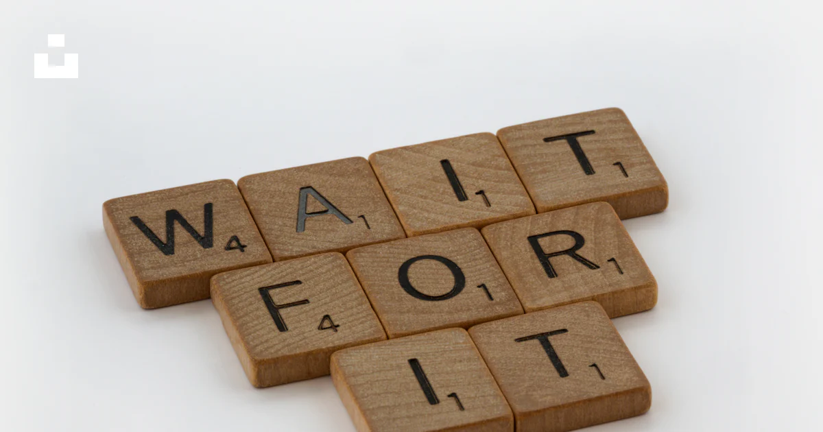A scrabble of words that spell out wait for it photo – Free Computer ...