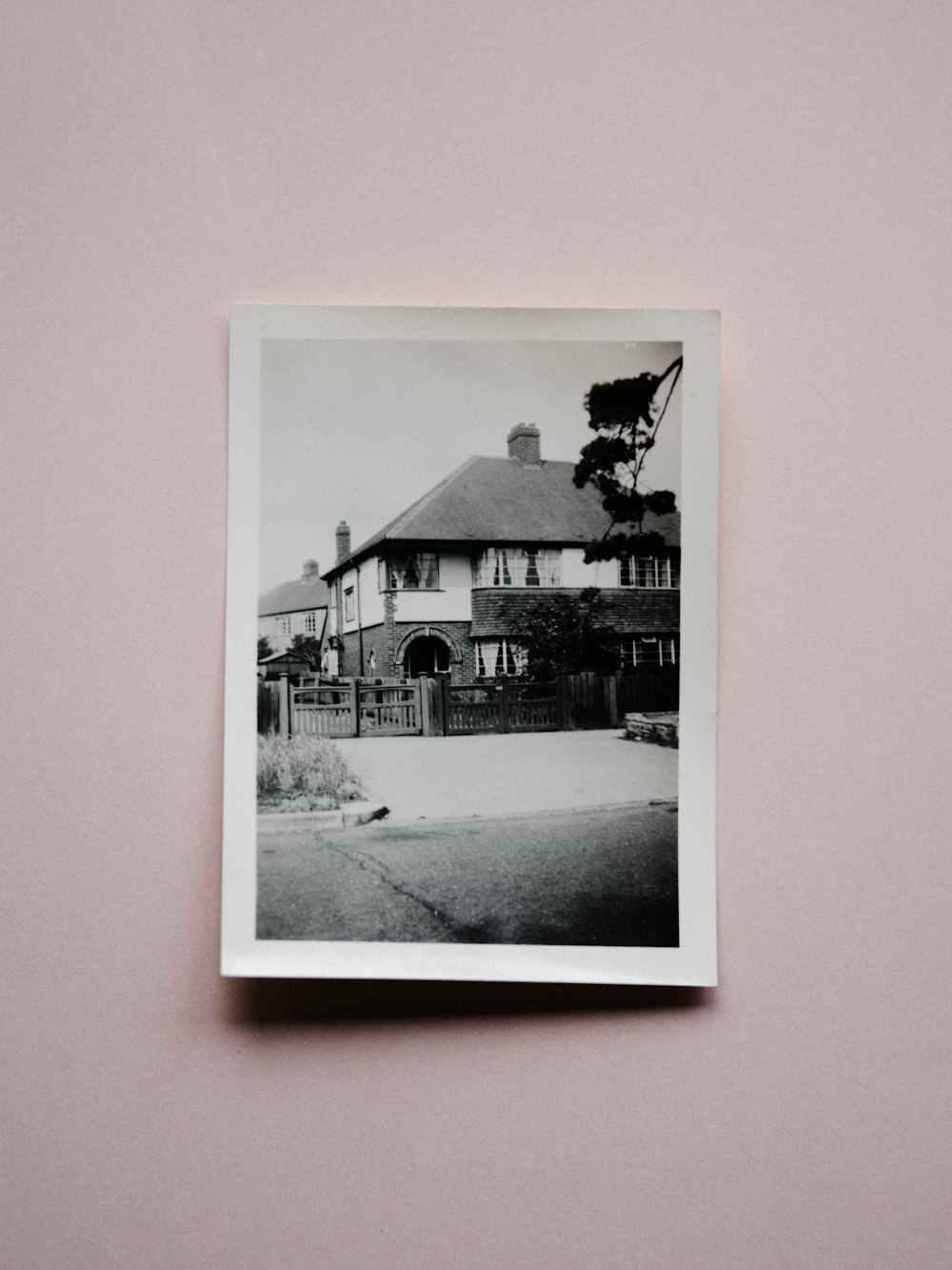 a black and white photo of a house