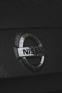 a close up of the emblem on a car