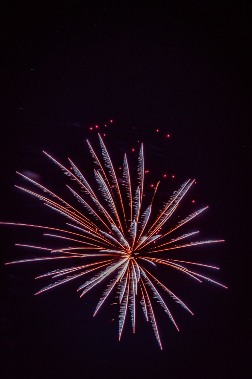 a colorful fireworks display in the night sky