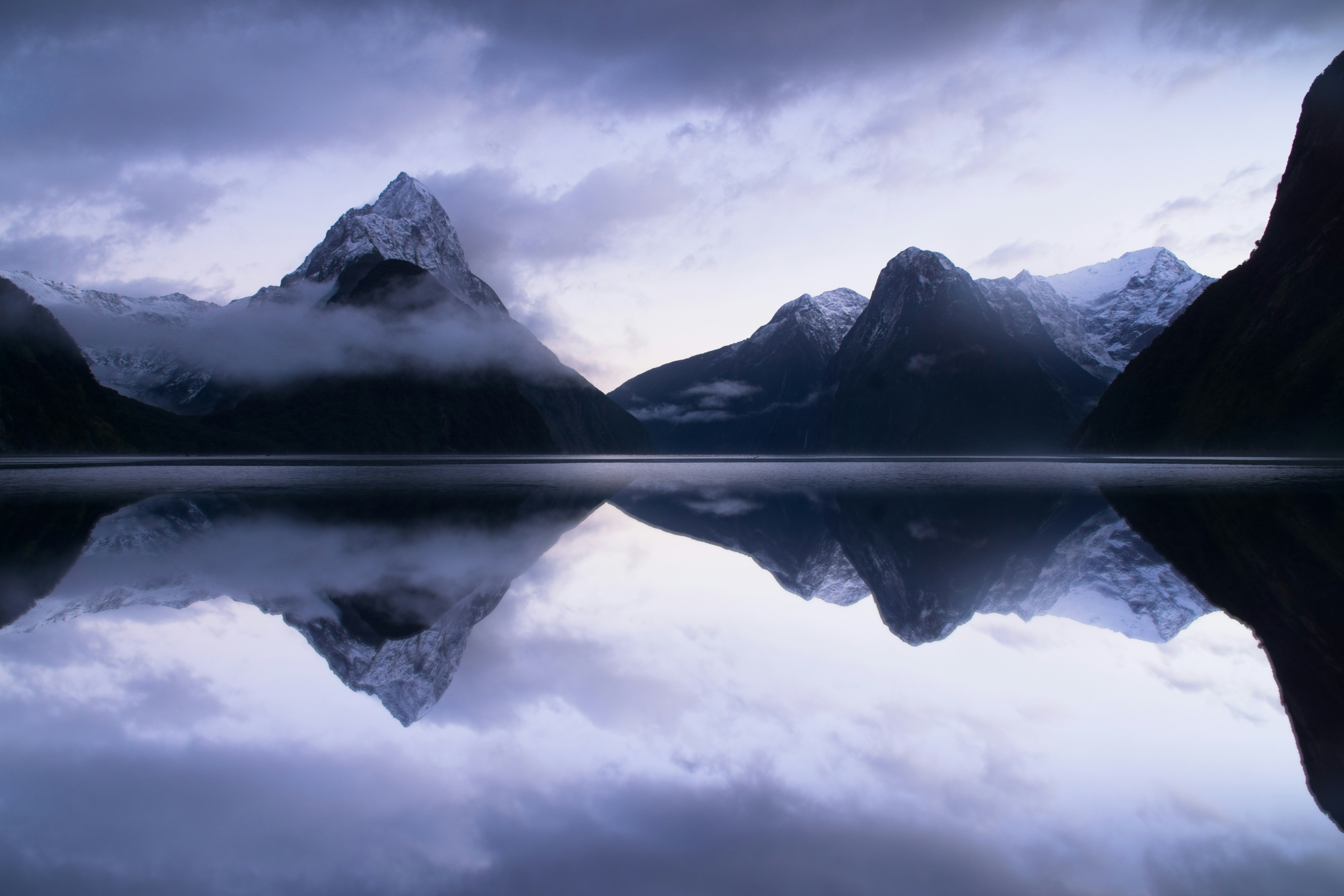 Milford Sound, New Zealand - A reflective morning in Milford sound