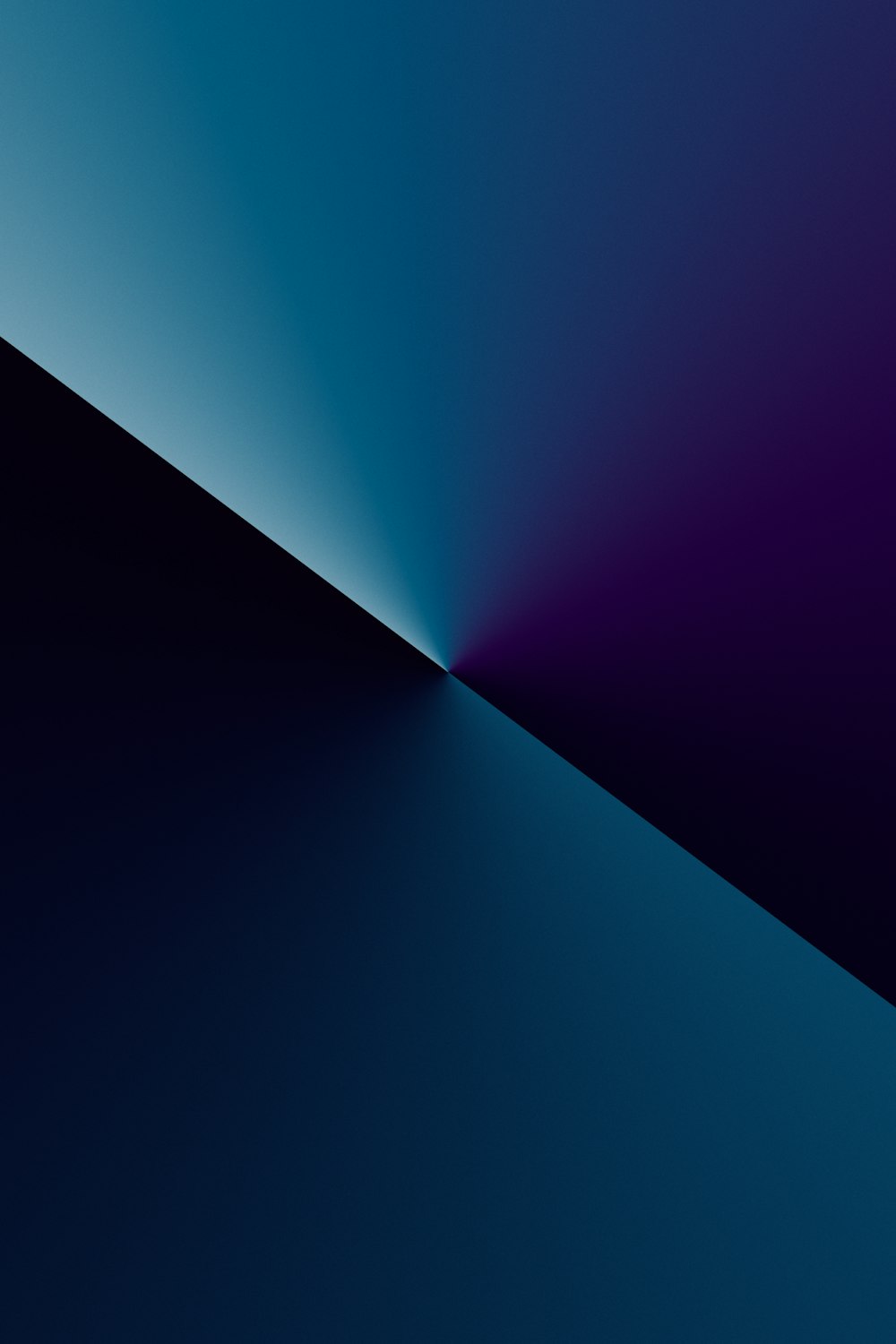 a blue and purple background with a light at the end of it