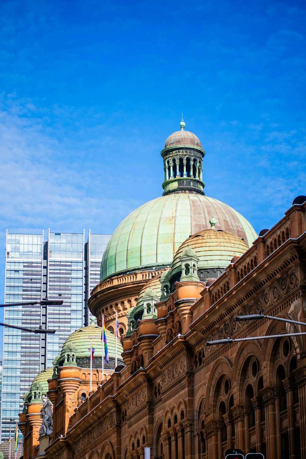 a large building with a dome on top of it