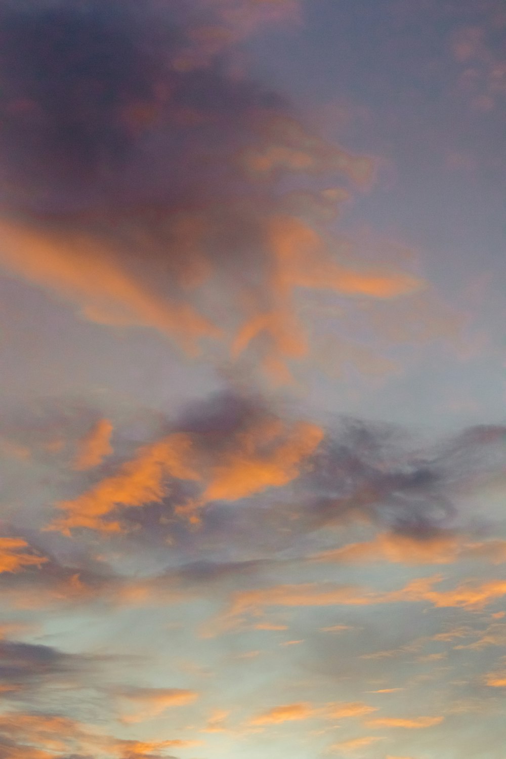 a plane flying in the sky at sunset