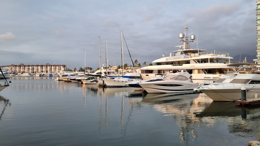 a bunch of boats that are in the water