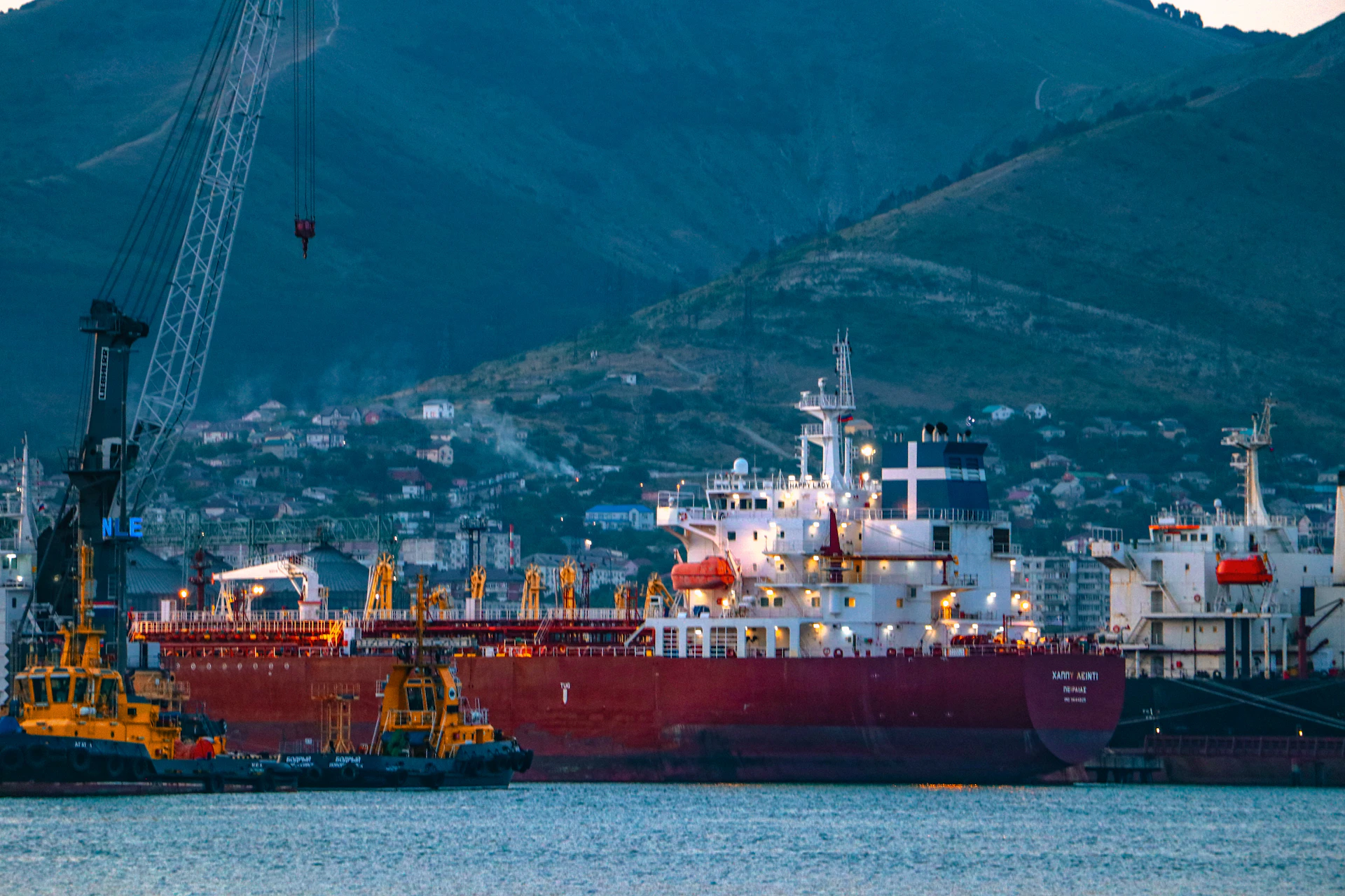 a large ship in a body of water