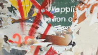 A digital poster design featuring energetic brush strokes and layered textures.