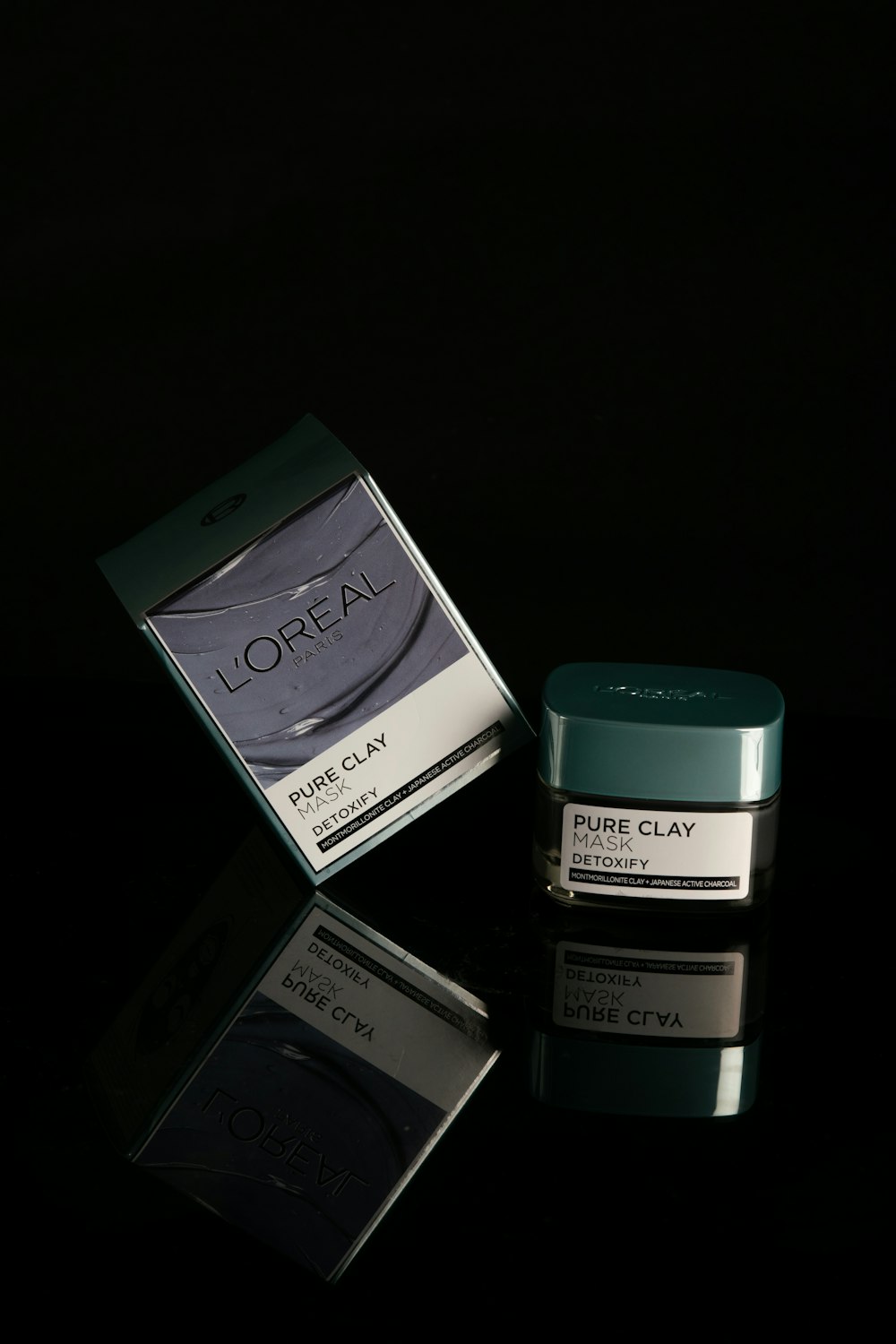 a box of lorel pure clay next to it's packaging