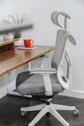 Comfortable ergonomic office chair in a neutral-toned room