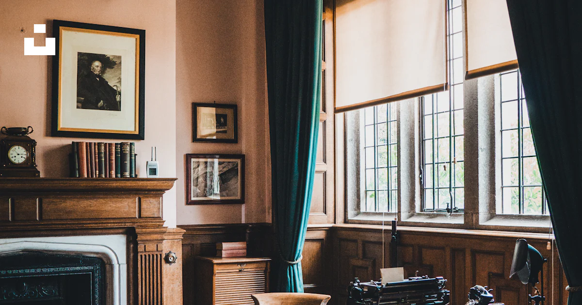 A room with a desk and a chair in it photo – Free Lanhydrock Image on ...