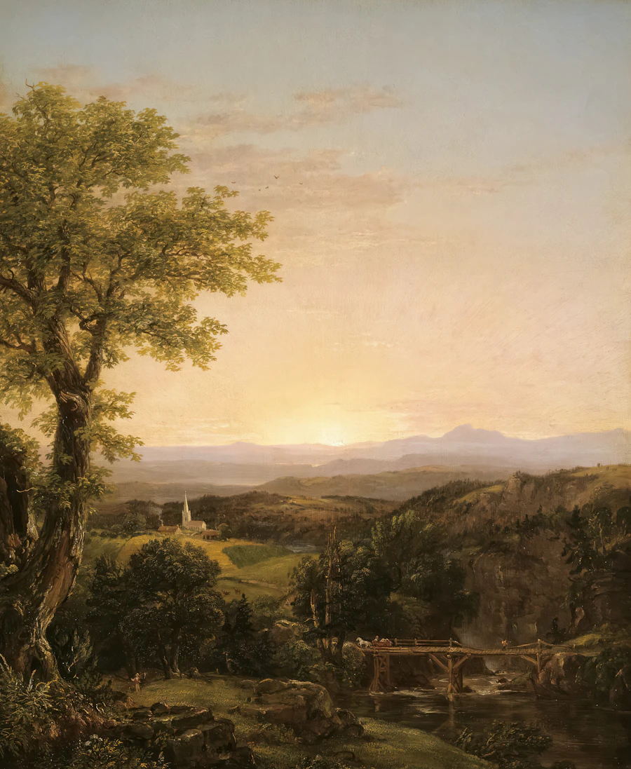 New England Scenery, oil by Thomas Cole, 1839