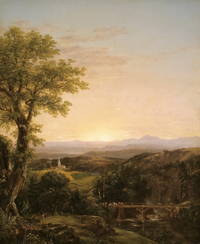 Landscape artwork — New England Scenery by Thomas Cole