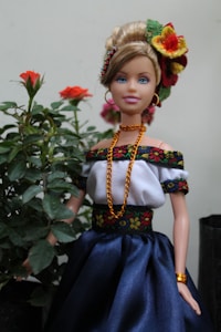 Vintage Floral Doll