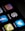 a close up of a cell phone with different social icons