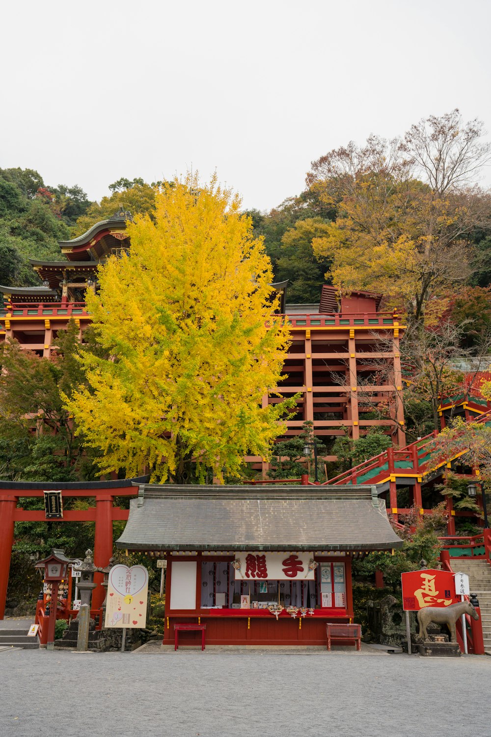 a building with a tree in front of it