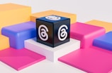 a block with the number six on it