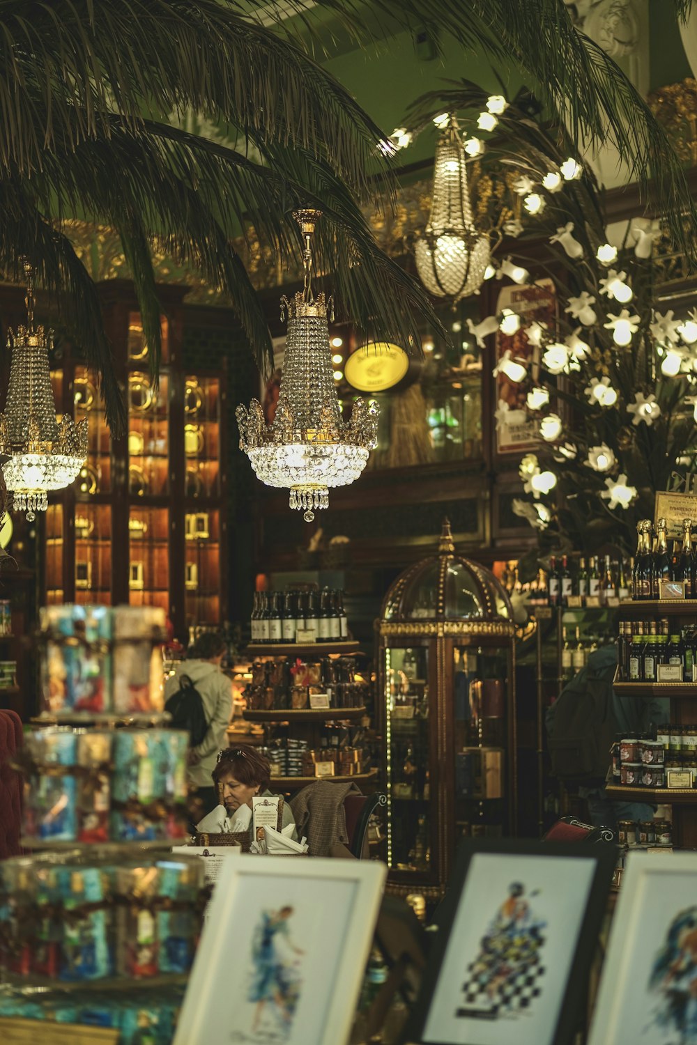 a store filled with lots of christmas decorations