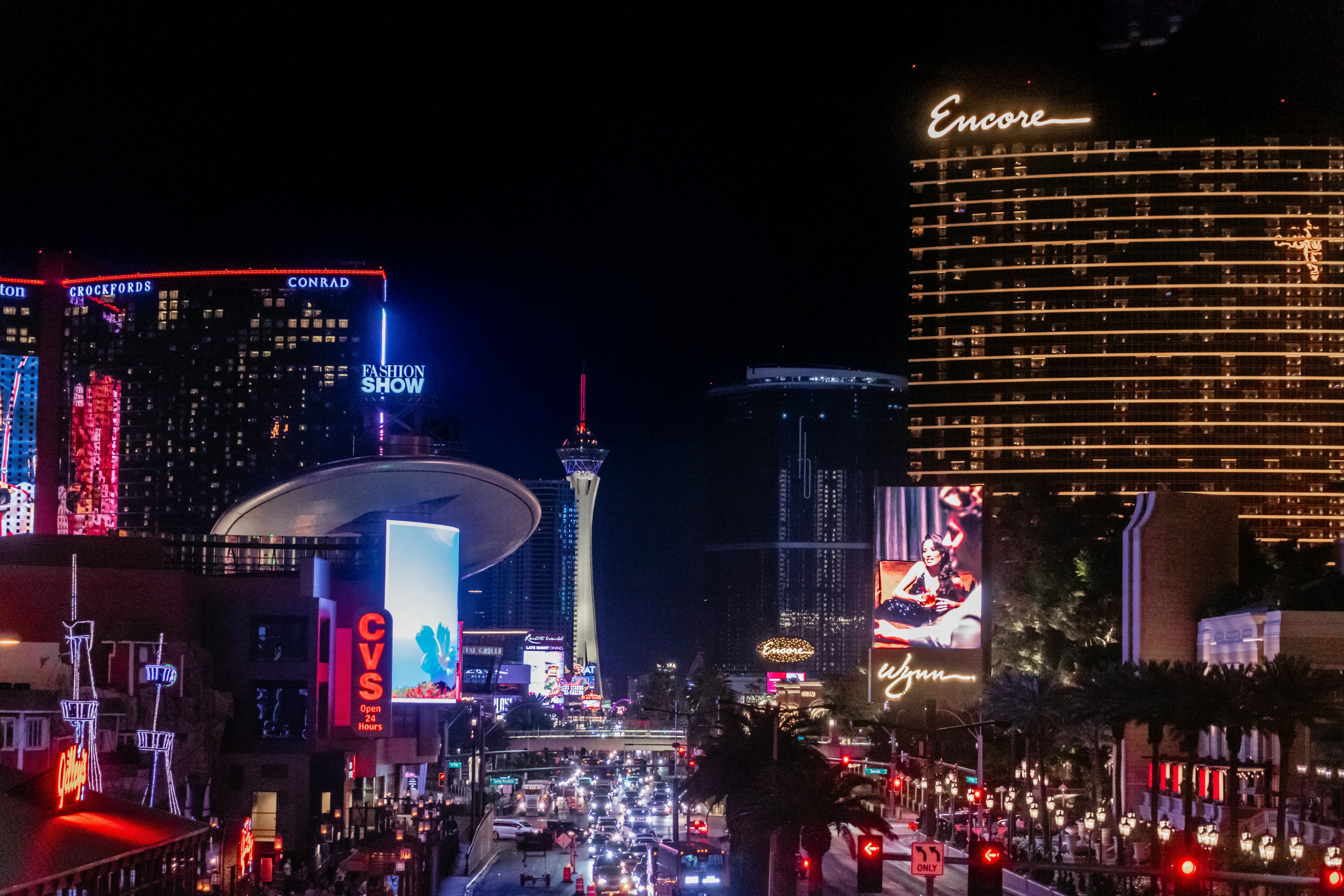Neon nights in Las Vegas.