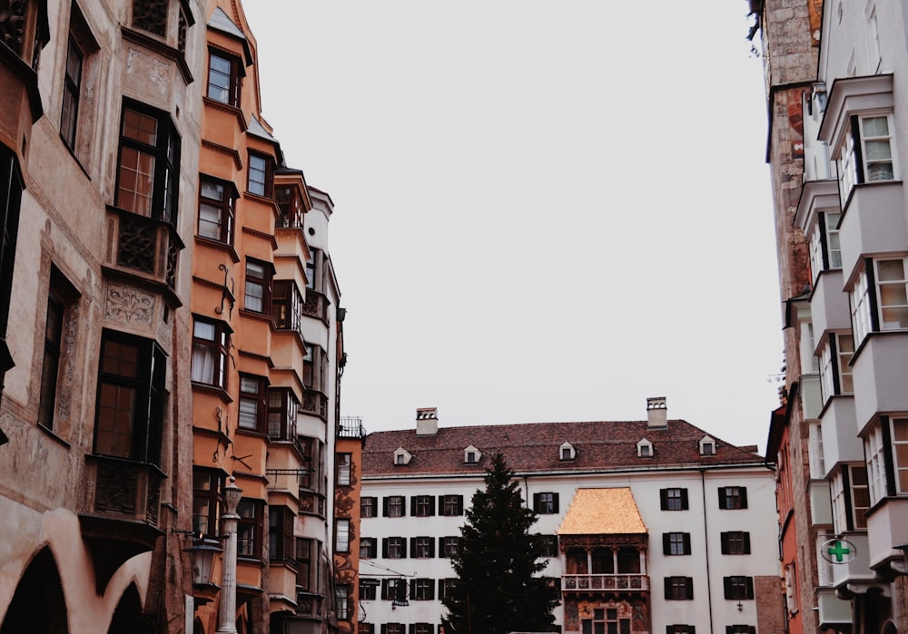 a couple of buildings that are next to each other