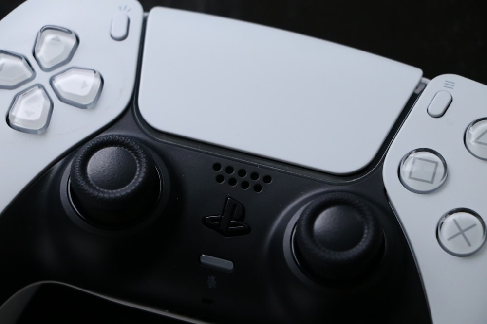 a close up of a video game controller