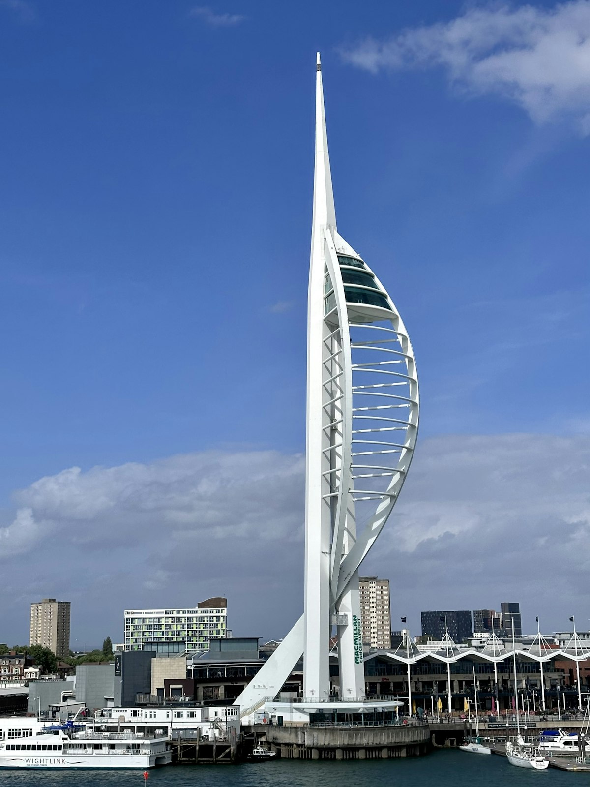 The Spinnaker Tower rising above Portsmouth Harbour, Portsmouth