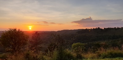 A beautiful sunset over the hunting grounds.