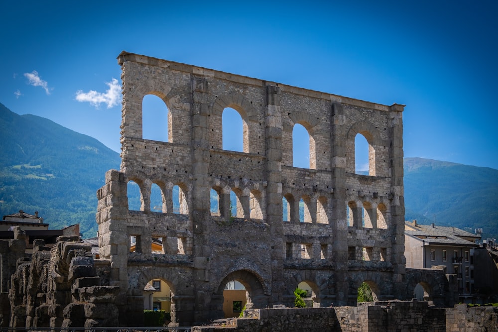 a very old building with a lot of windows