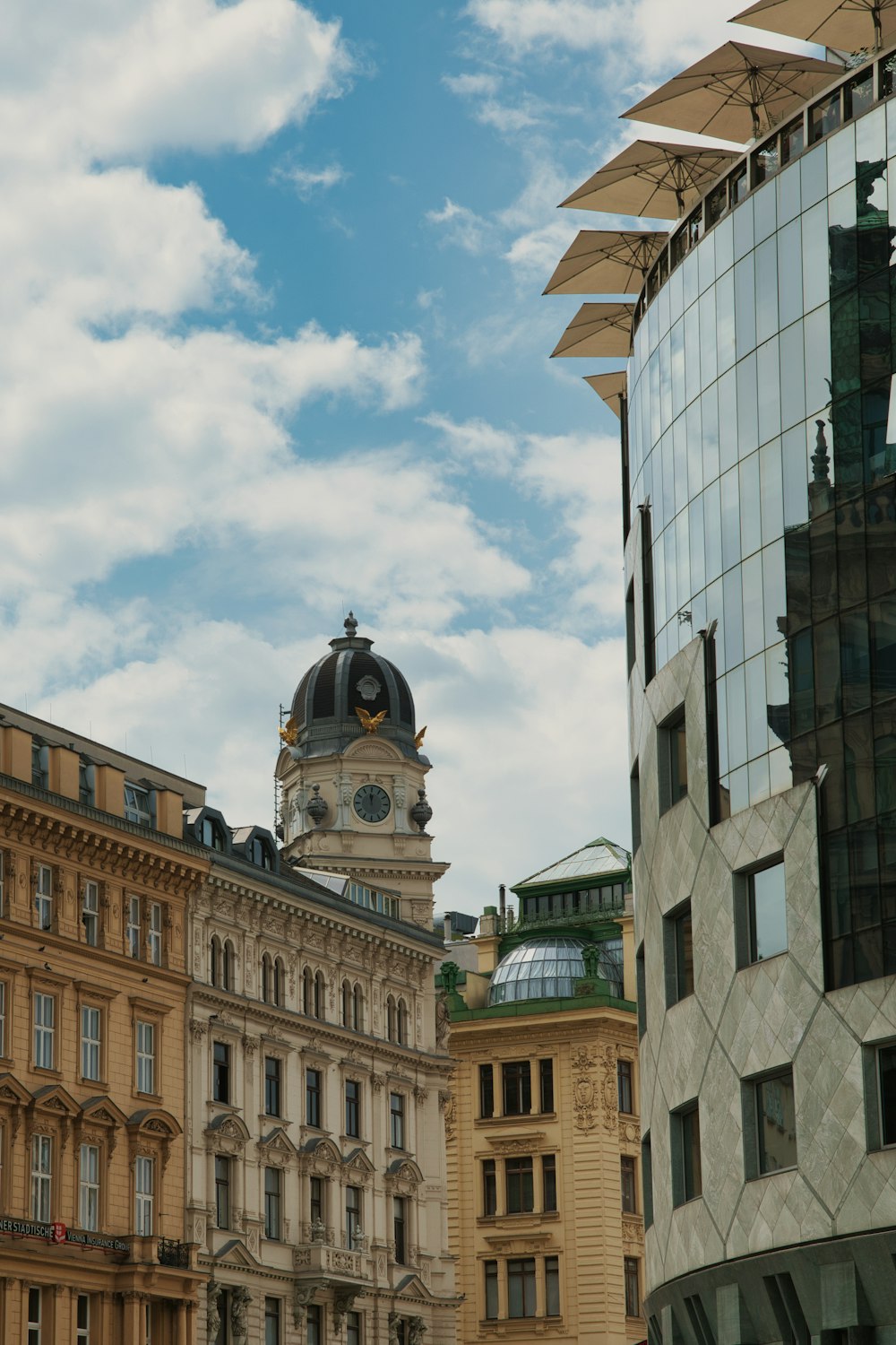 a large building with a clock on the top of it