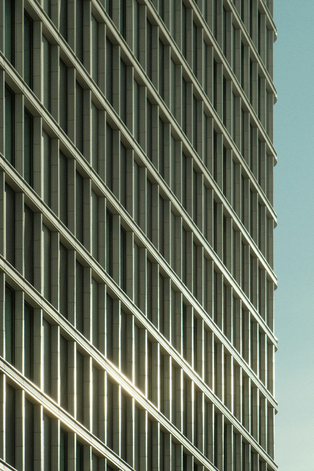 a very tall building with lots of windows