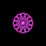 A serene golden-hued mandala glowing softly against a black background.