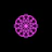 A serene golden-hued mandala glowing softly against a black background.